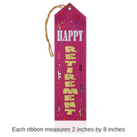 6 Pack Bulk Happy Retirement Party Award Ribbon