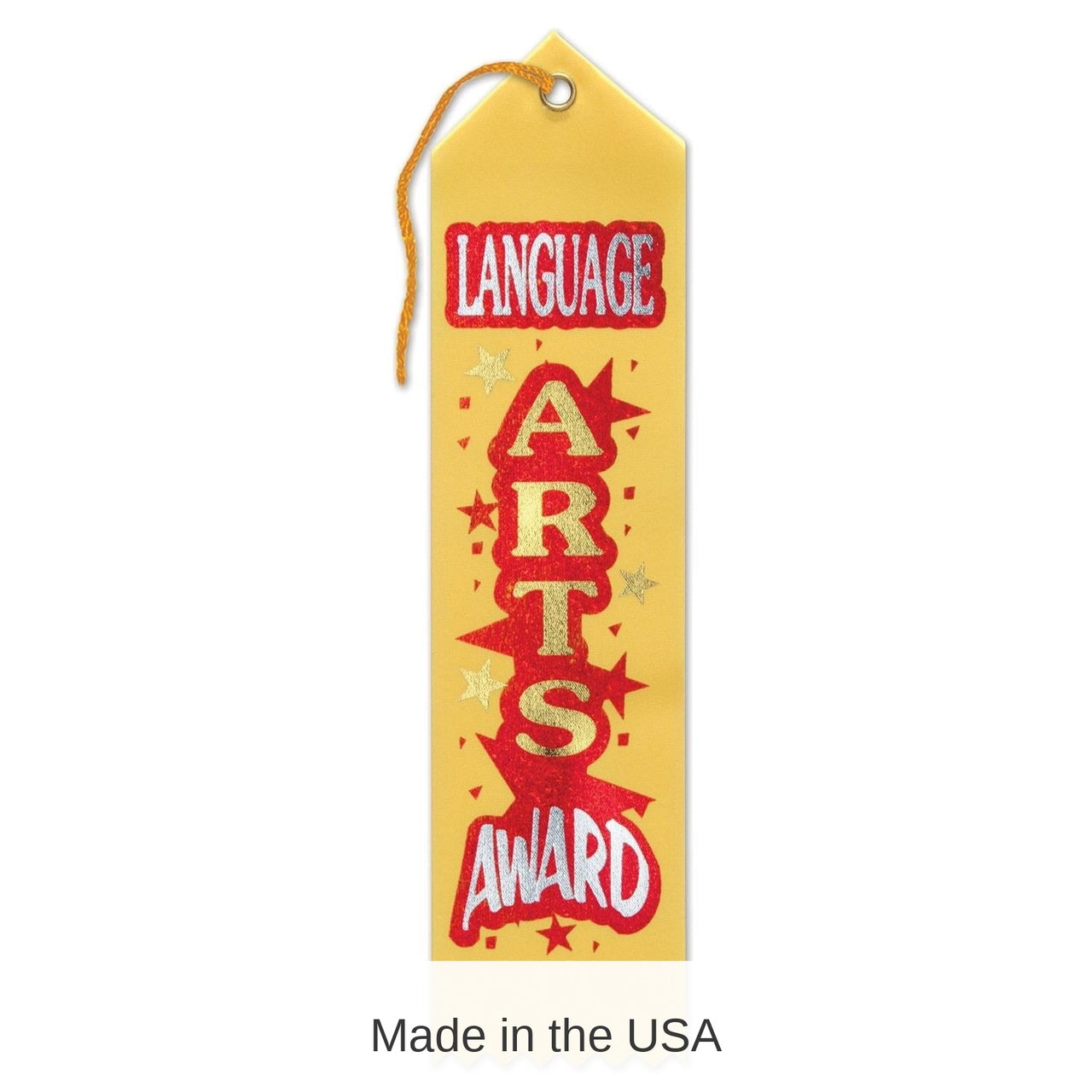 6 Pack Bulk Language Arts Award Ribbon