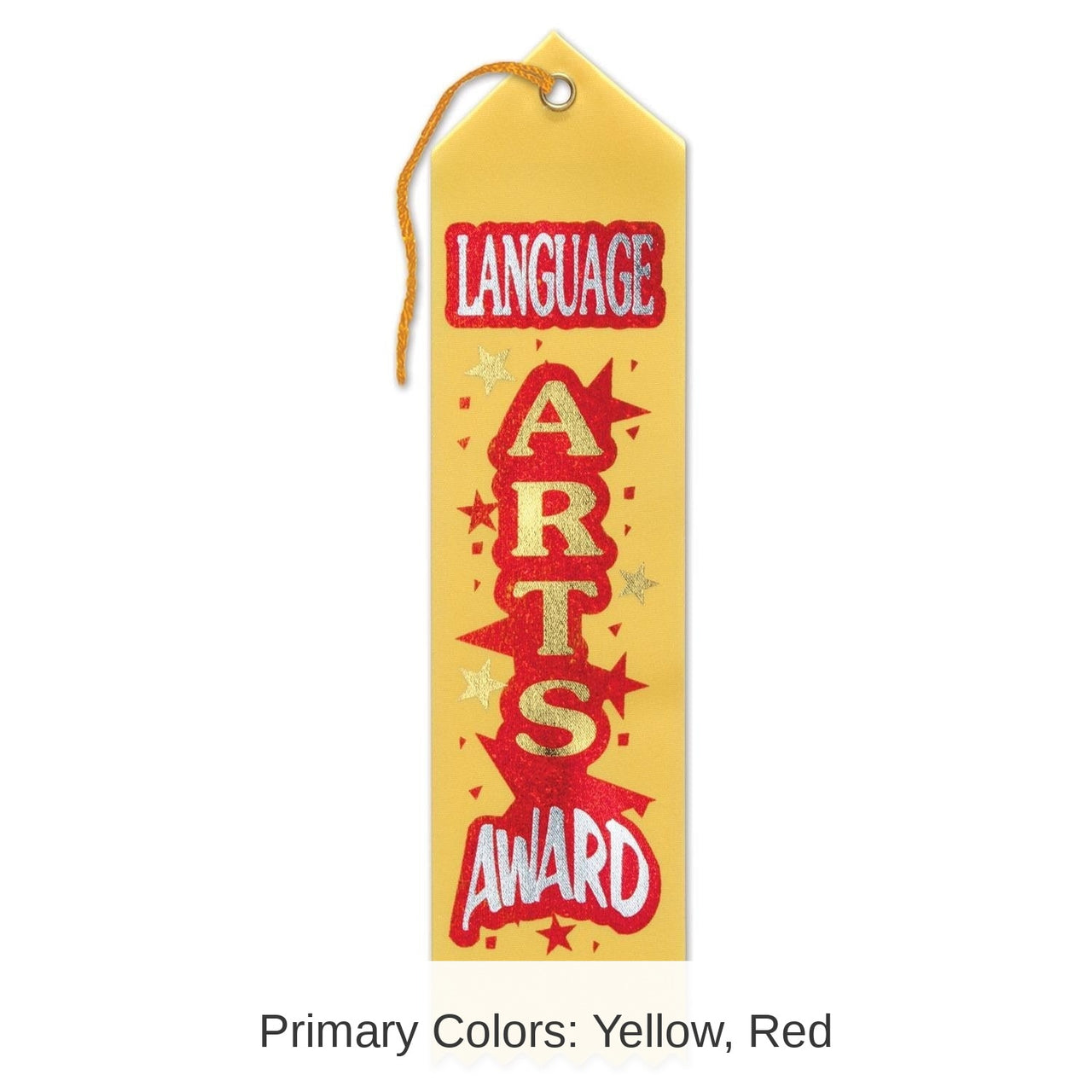 6 Pack Bulk Language Arts Award Ribbon