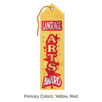 6 Pack Bulk Language Arts Award Ribbon