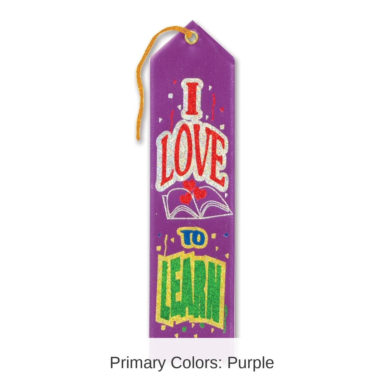 6 Pack Bulk I Love To Learn Award Ribbon
