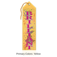 6 Pack Bulk Brilliant Award Ribbon