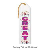 6 Pack Bulk Great Award Ribbon