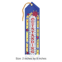 6 Pack Bulk Outstanding Award Ribbon