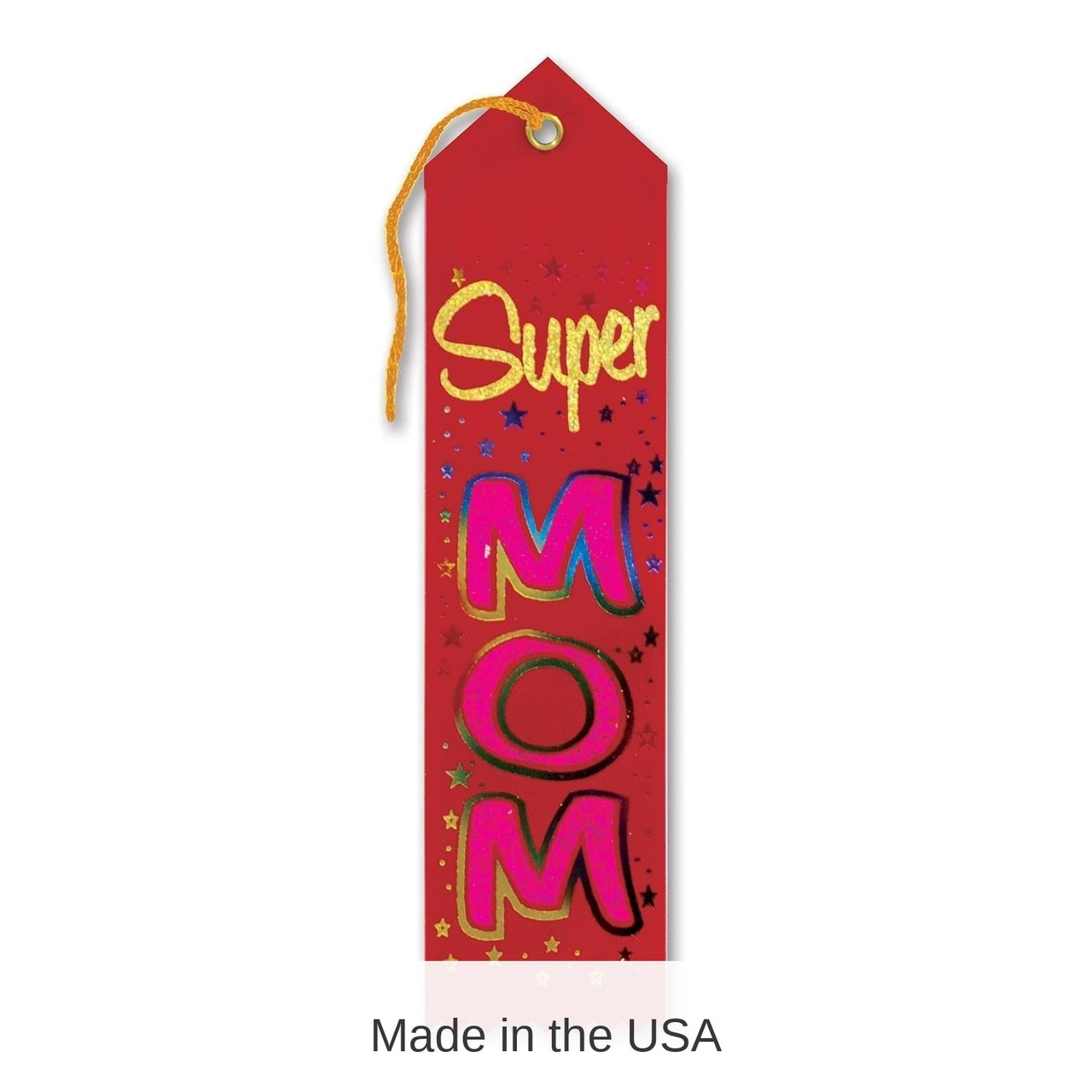 6 Pack Bulk Super Mom Mother's Day Award Ribbon