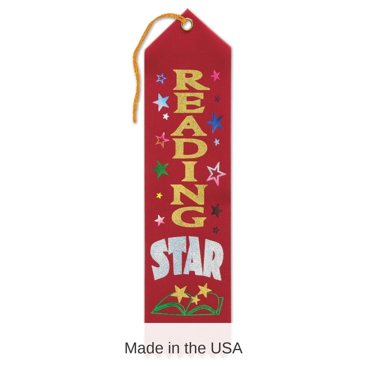 6 Pack Bulk Reading Star Award Ribbon