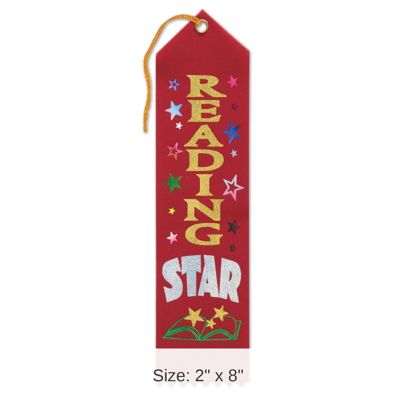 6 Pack Bulk Reading Star Award Ribbon