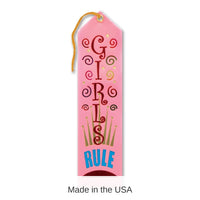 6 Pack Bulk Girls Rule Award Ribbon