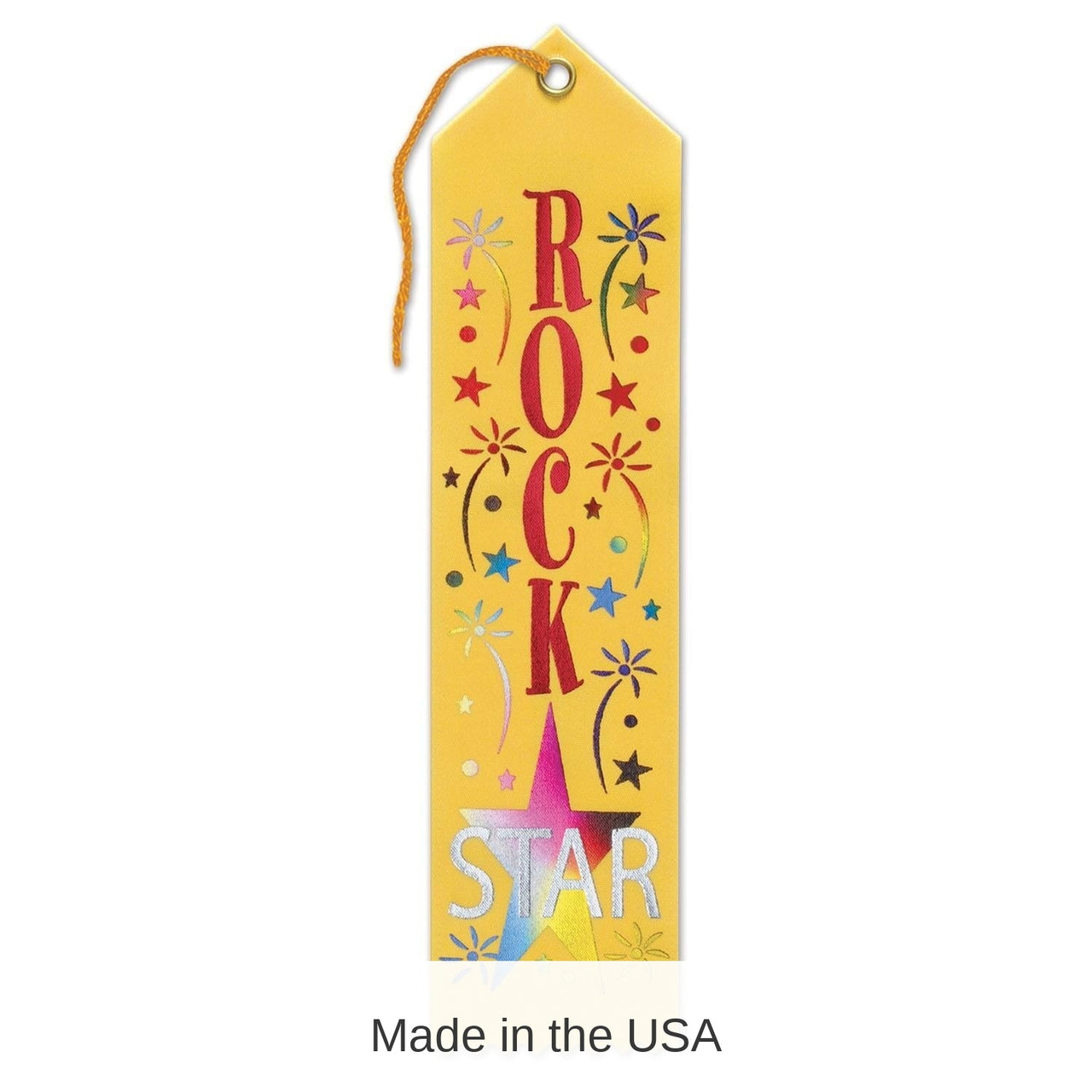 6 Pack Bulk Rock Star Award Ribbon