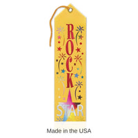 6 Pack Bulk Rock Star Award Ribbon