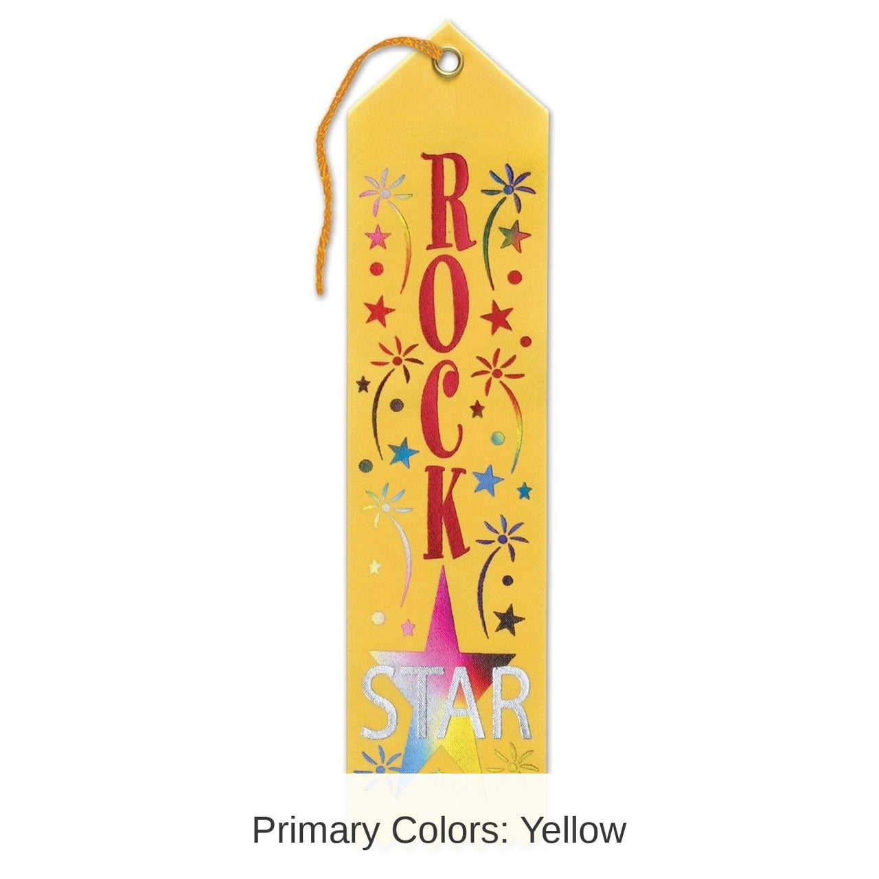 6 Pack Bulk Rock Star Award Ribbon