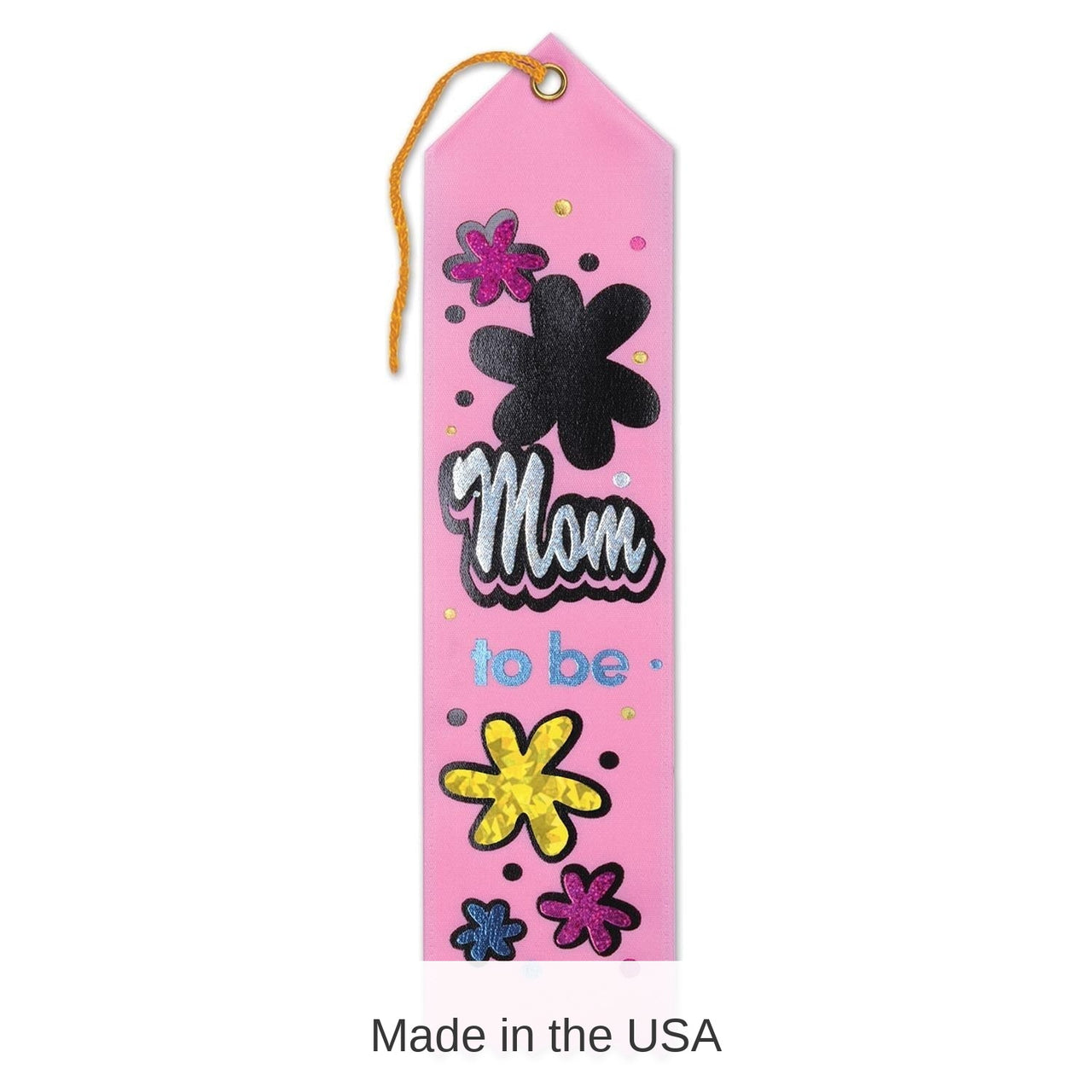 6 Pack Bulk Mom To Be Award Ribbon with Flowers