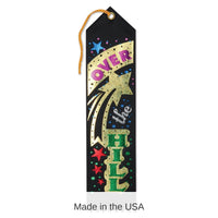 6 Pack Bulk Over The Hill Birthday Award Ribbon- Black with Multicolor