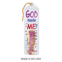 6 Pack Bulk God Made Me Special Ribbon