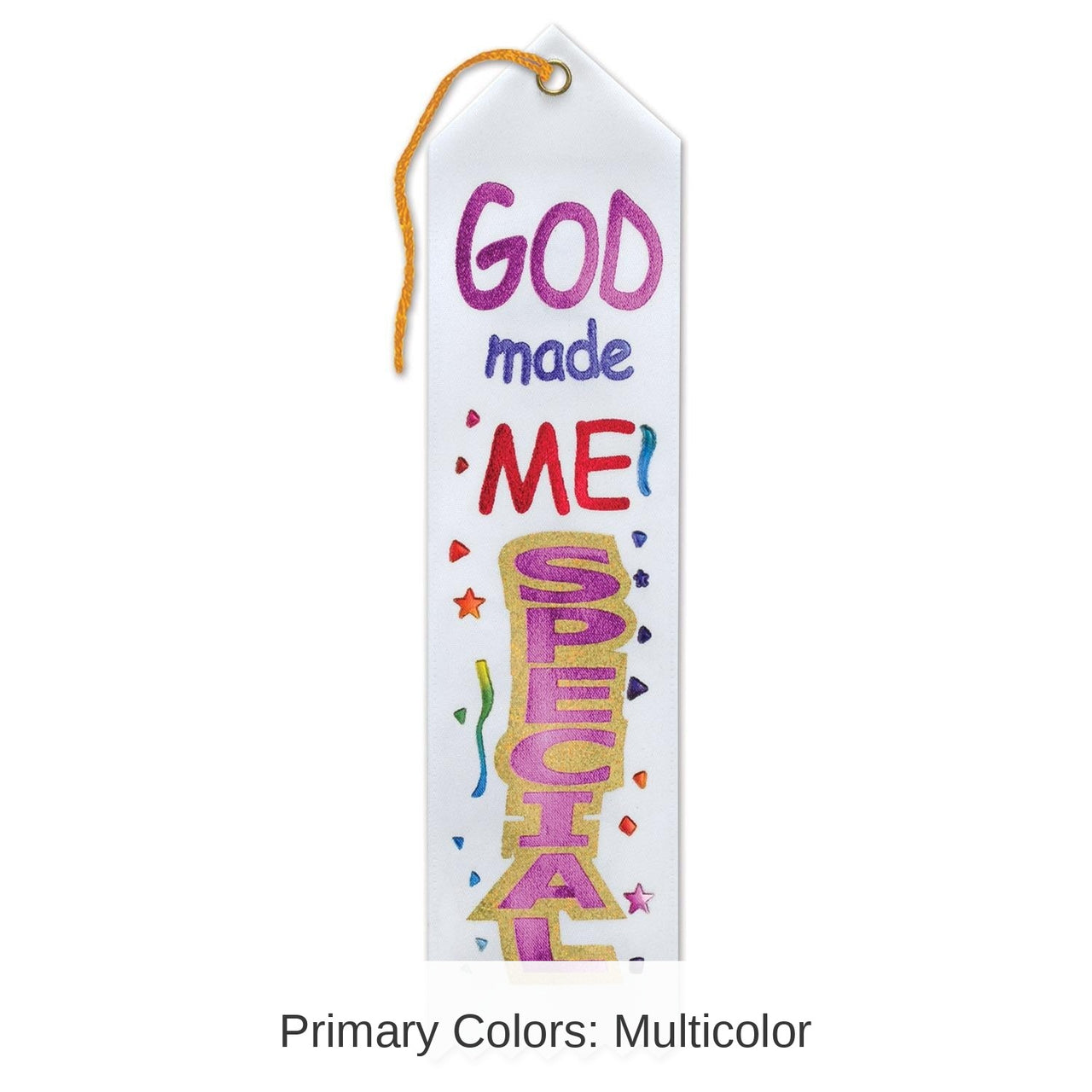 6 Pack Bulk God Made Me Special Ribbon