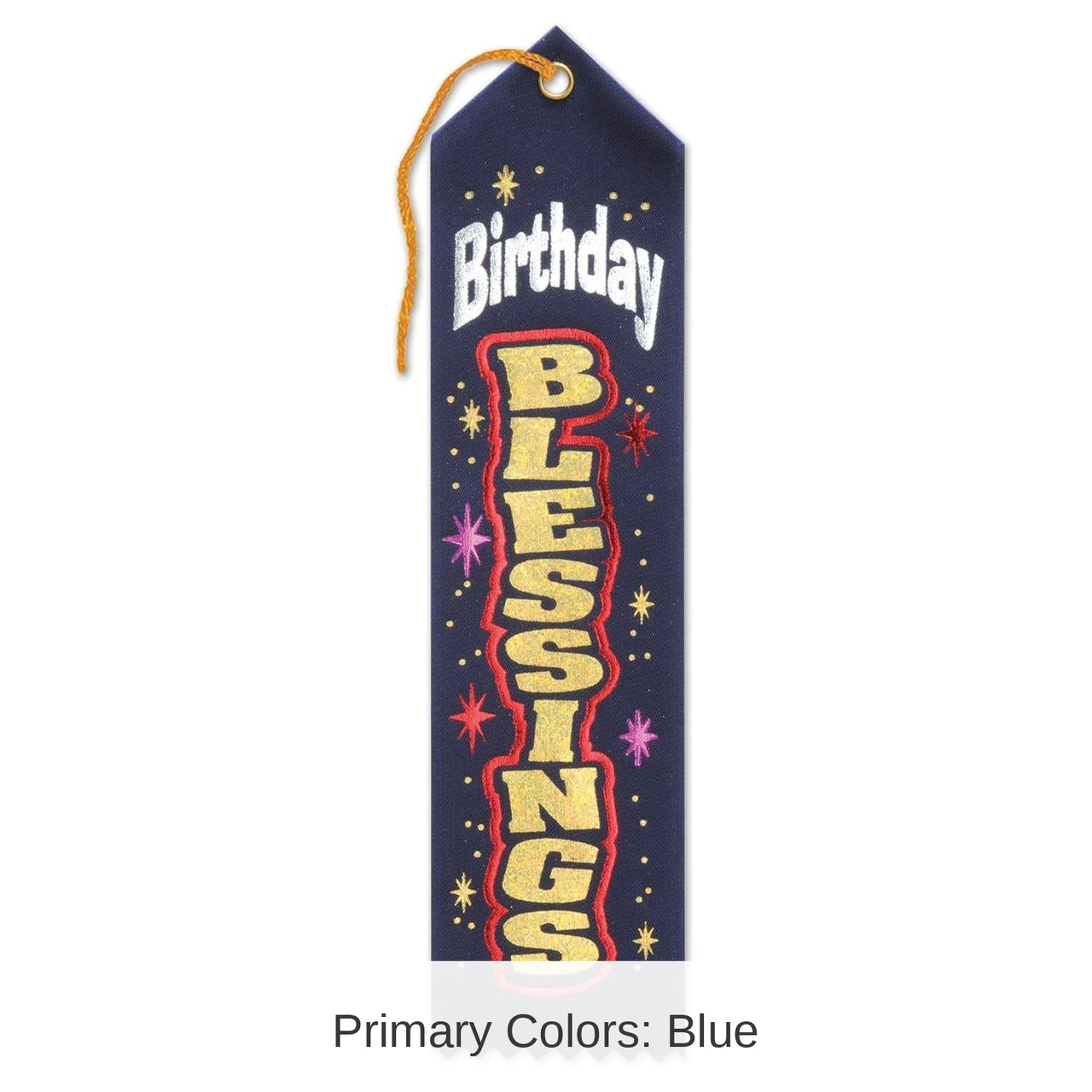 6 Pack Bulk Navy Birthday Blessings Ribbon