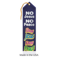 6 Pack Bulk Know Jesus Know Peace Ribbon