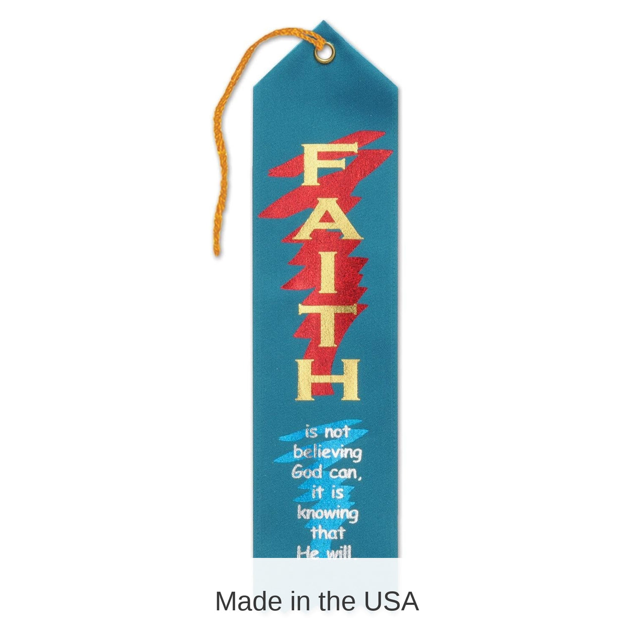 6 Pack Bulk Faith Is Knowing That He Will Ribbon