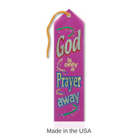 6 Pack Bulk God Is Only A Prayer Away Ribbon