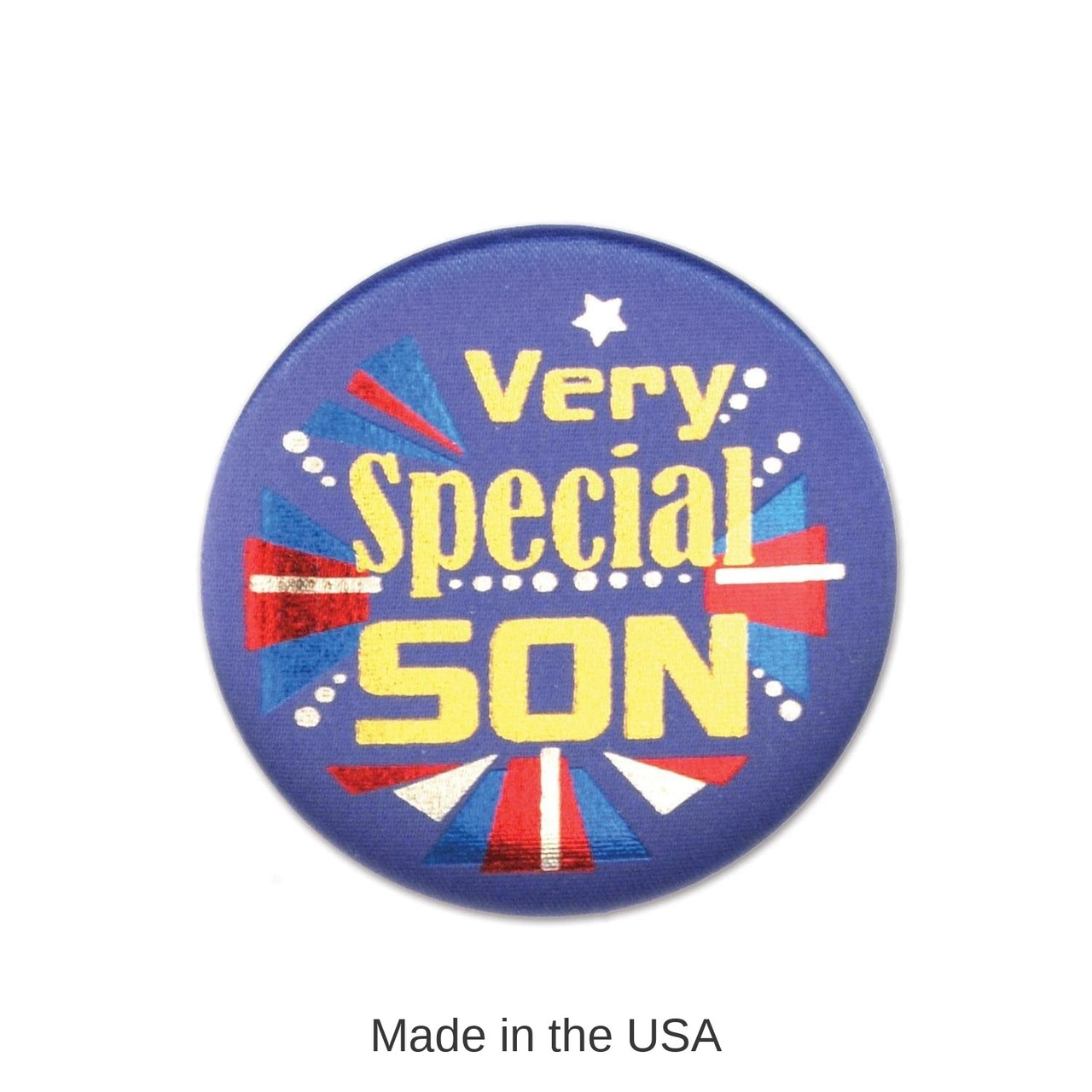6 Pack Bulk Very Special Son Satin Button