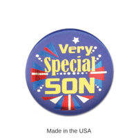 6 Pack Bulk Very Special Son Satin Button