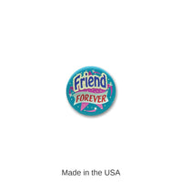 6 Pack Bulk Friend Forever Satin Button
