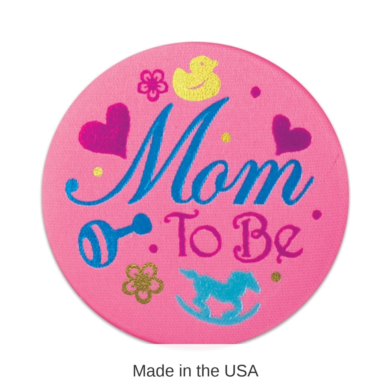 6 Pack Bulk Mom To Be Satin Button