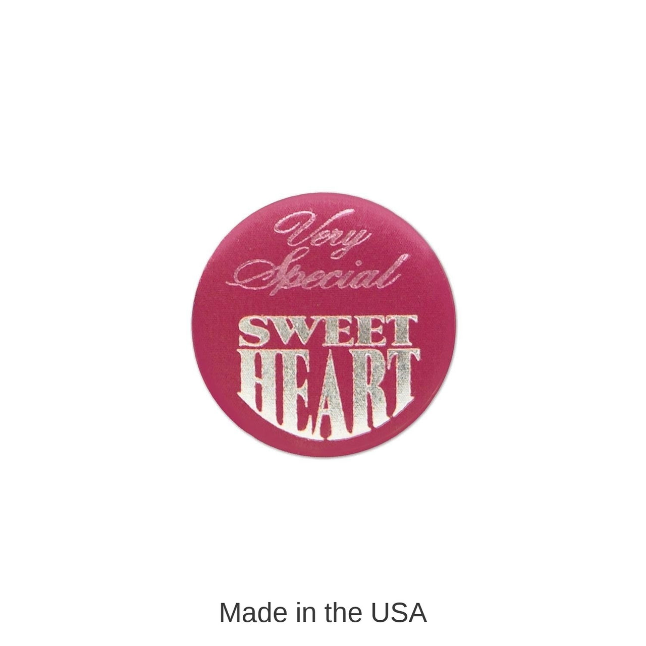 6 Pack Bulk Very Special Sweetheart Satin Button