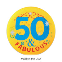 6 Pack Bulk 50/Fabulous Satin Button