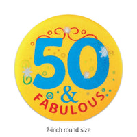 6 Pack Bulk 50/Fabulous Satin Button