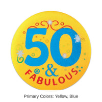 6 Pack Bulk 50/Fabulous Satin Button