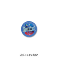 6 Pack Bulk The Greatest Satin Button