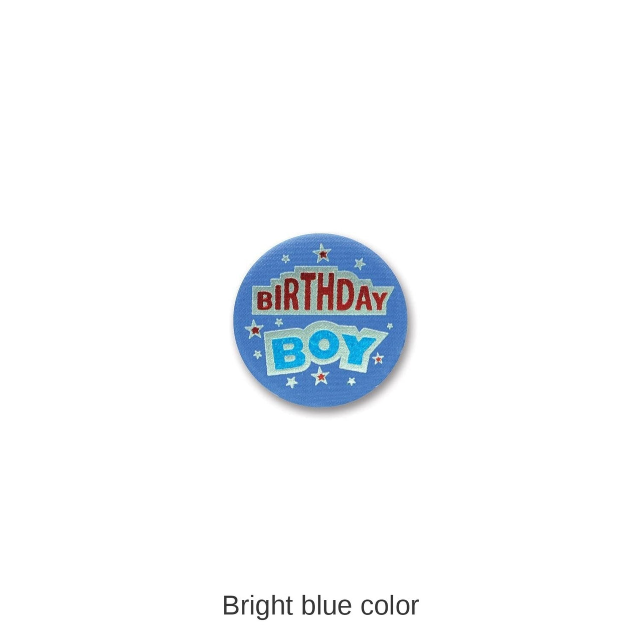 6 Pack Bulk Birthday Boy Satin Button