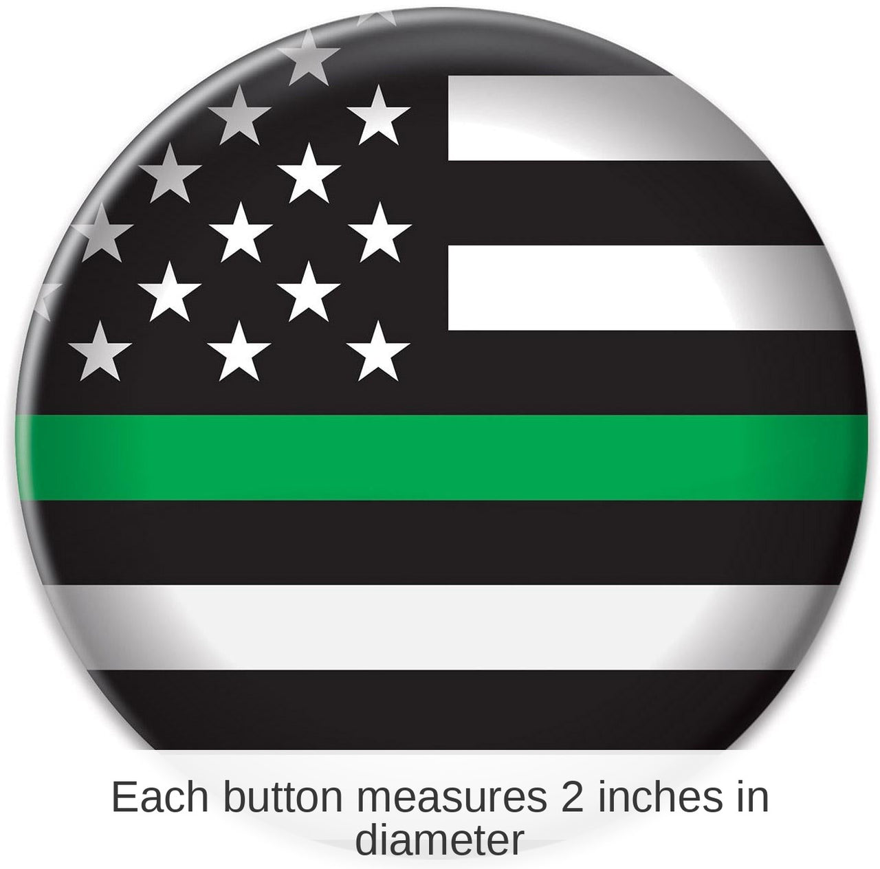 6 Pack Bulk Military Button