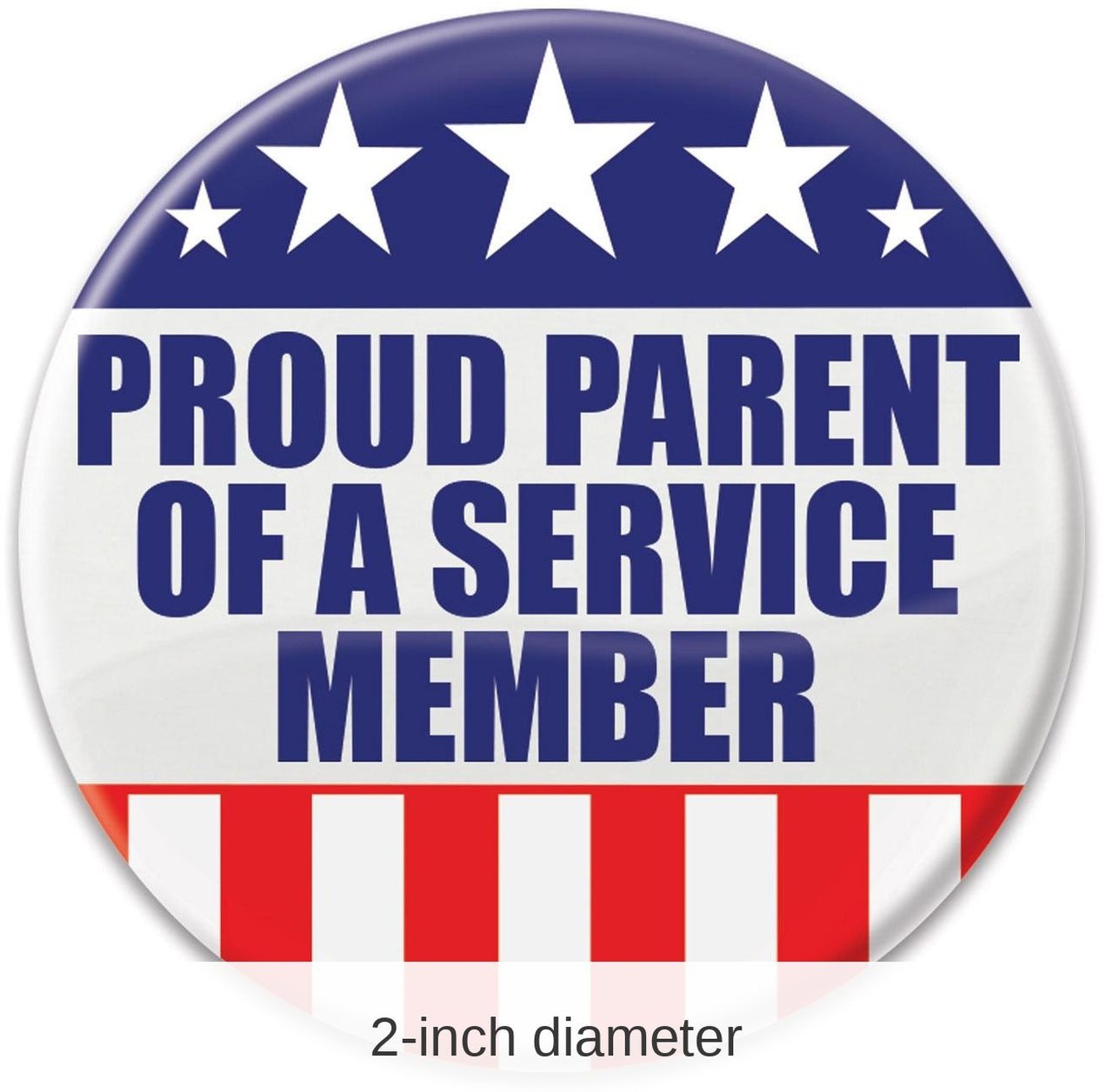 6 Pack Bulk Proud Parent Of A Service Member Button