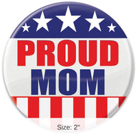 6 Pack Bulk Proud Mom Button