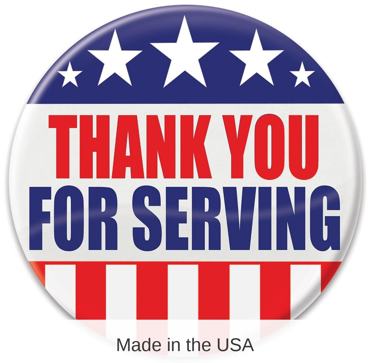 6 Pack Bulk Thank You For Serving Button