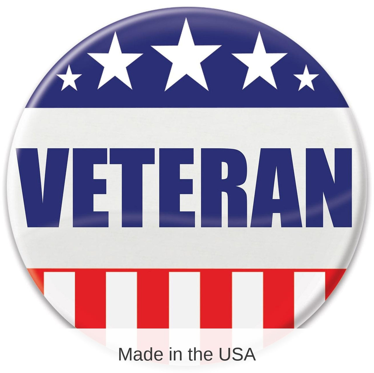 6 Pack Bulk Veteran Button