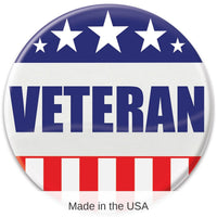 6 Pack Bulk Veteran Button