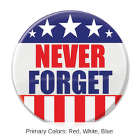 6 Pack Bulk Never Forget Button