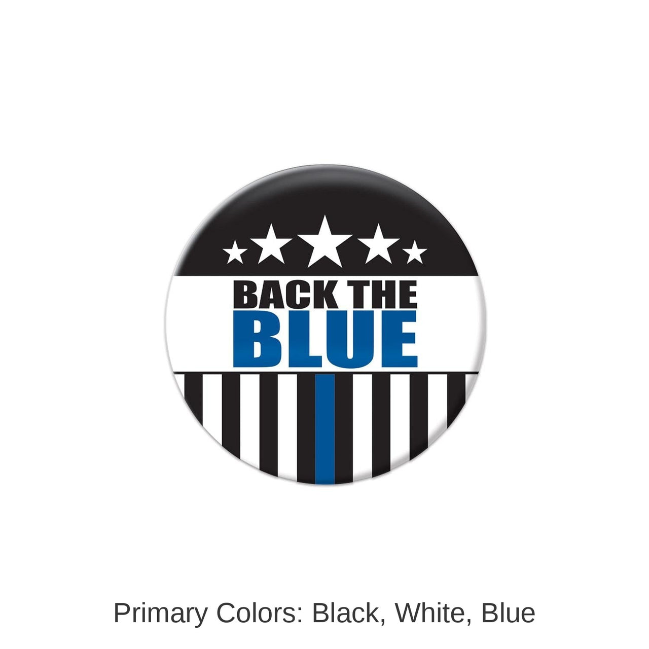 6 Pack Bulk Back The Blue Button
