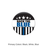 6 Pack Bulk Back The Blue Button