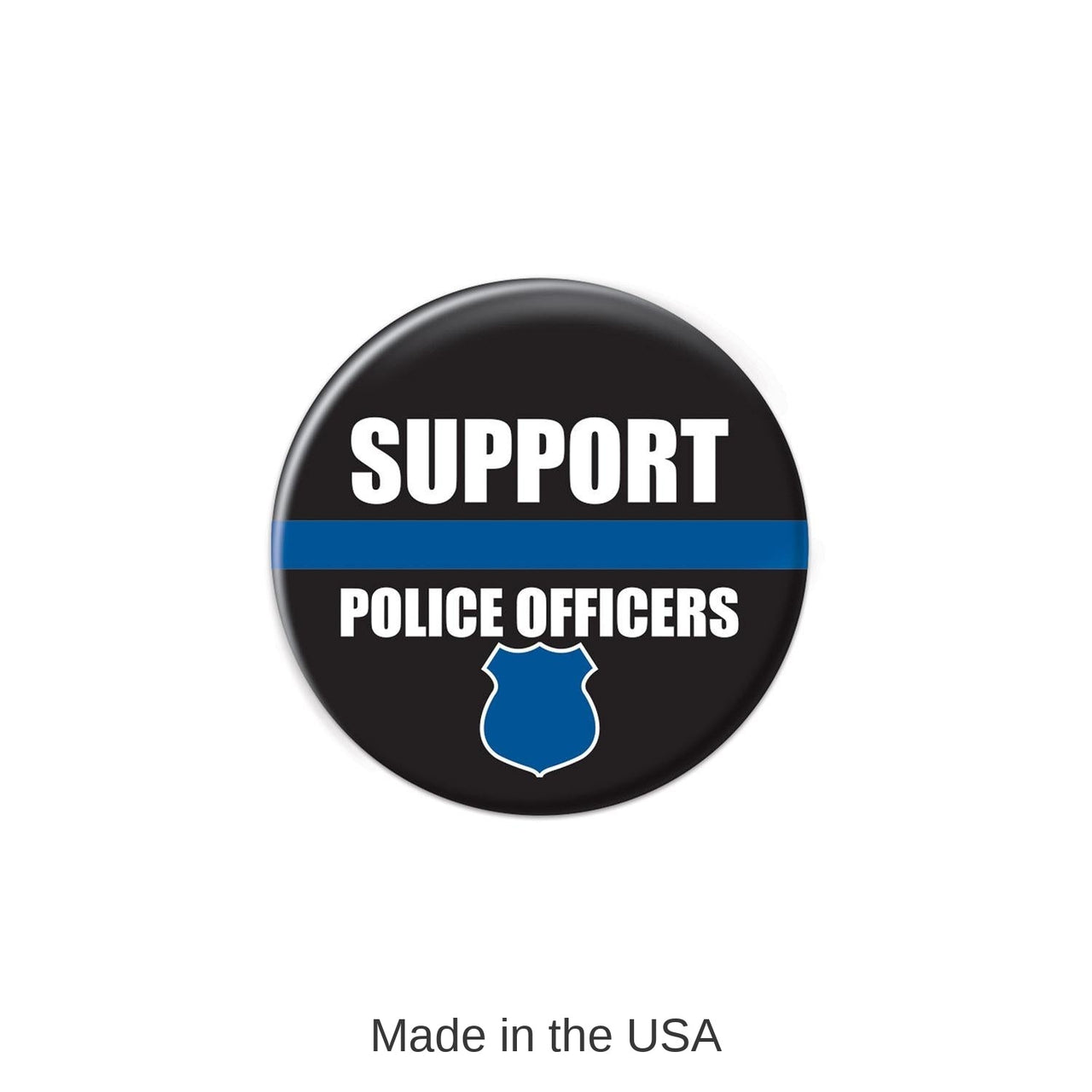 6 Pack Bulk Support Police Officers Button