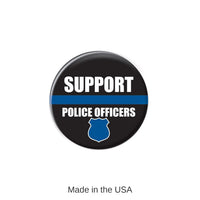 6 Pack Bulk Support Police Officers Button
