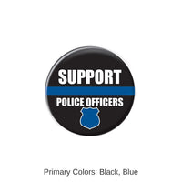 6 Pack Bulk Support Police Officers Button