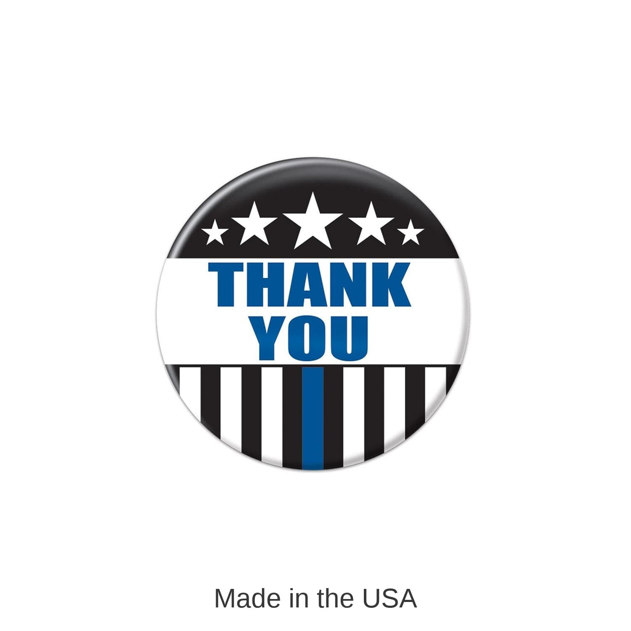 6 Pack Bulk Thank You Law Enforcement Button