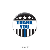 6 Pack Bulk Thank You Law Enforcement Button