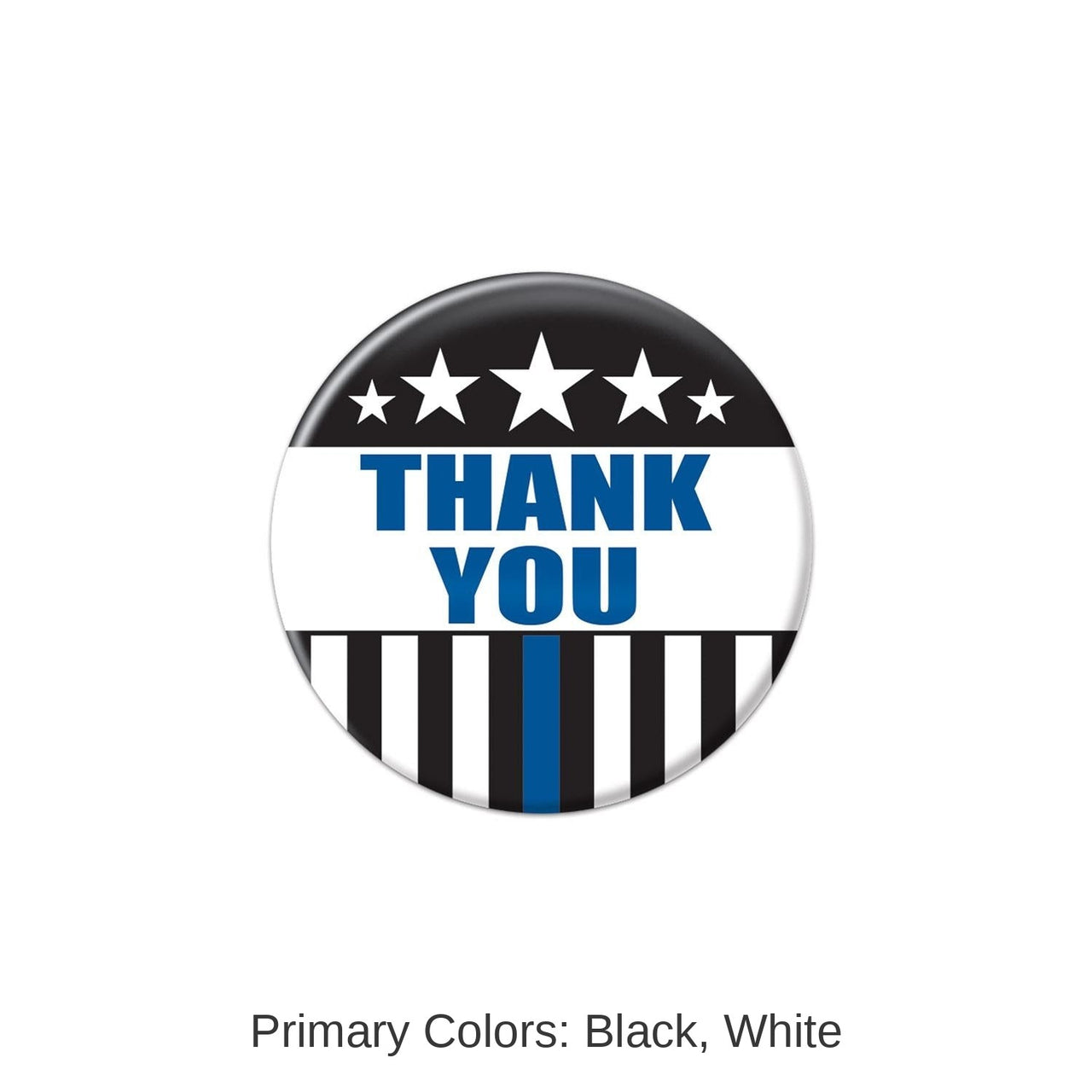 6 Pack Bulk Thank You Law Enforcement Button