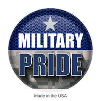 6 Pack Bulk Military Pride Button- Navy