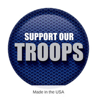6 Pack Bulk Support Our Troops Button - Blue